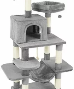 Frisco 59-in Faux Fur Cat Tree & Condo 16 Frisco 59-in Faux Fur Cat Tree & Condo -The Frisco Store 180392 PT6. SY630 V1584453517