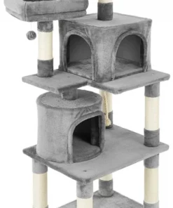 Frisco 61-in Faux Fur Cat Tree & Condo -The Frisco Store 180395 PT6. SY630 V1584453474