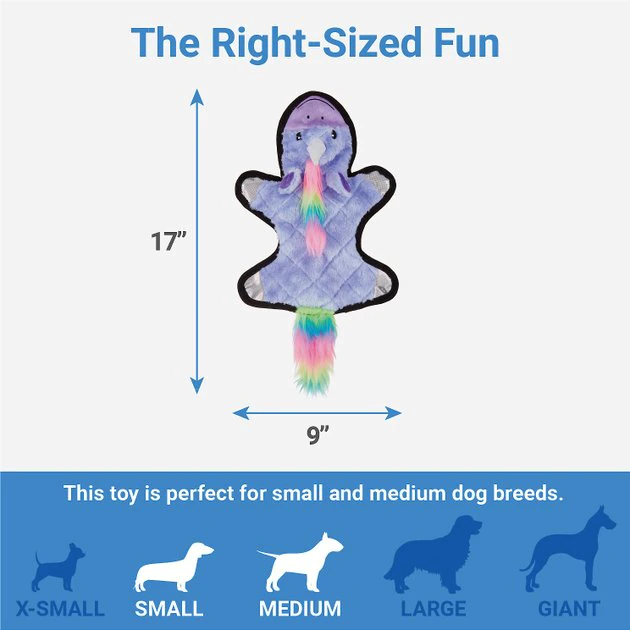 Frisco Mythical Mates Flat Plush Squeaking Unicorn Dog Toy 4 Frisco Mythical Mates Flat Plush Squeaking Unicorn Dog Toy - Image 2