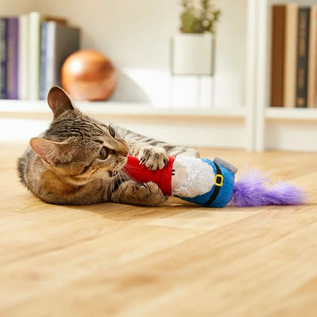 Frisco Mythical Mates Gnome Kicker Cat Toy with Catnip 5 Frisco Mythical Mates Gnome Kicker Cat Toy with Catnip - Image 3