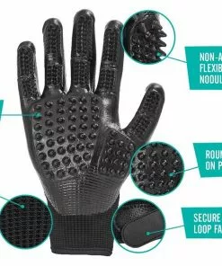 Frisco Dog & Cat Deshedding & Grooming Gloves, Black -The Frisco Store 206842 PT3. SY630 V1612365223
