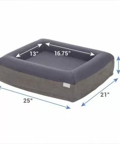 Frisco Orthopedic Rectangular Bolster Cat & Dog Bed w/Removable Cover -The Frisco Store 210225 PT1. SY630 V1597885892