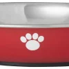 Frisco Heavy Duty Non-Skid Saucer Cat Bowl, Red Paw -The Frisco Store 213423 MAIN. SY630 V1598449862