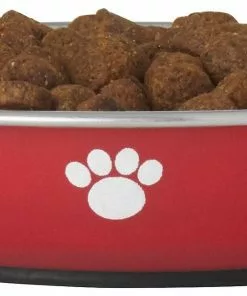 Frisco Heavy Duty Non-Skid Saucer Cat Bowl, Red Paw -The Frisco Store 213423 PT2. SY630 V1598449872