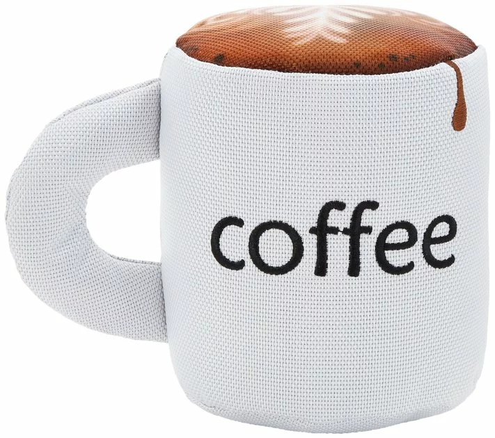 Frisco Ballistic Nylon Plush Squeaking Coffee Mug Dog Toy 3 Frisco Ballistic Nylon Plush Squeaking Coffee Mug Dog Toy