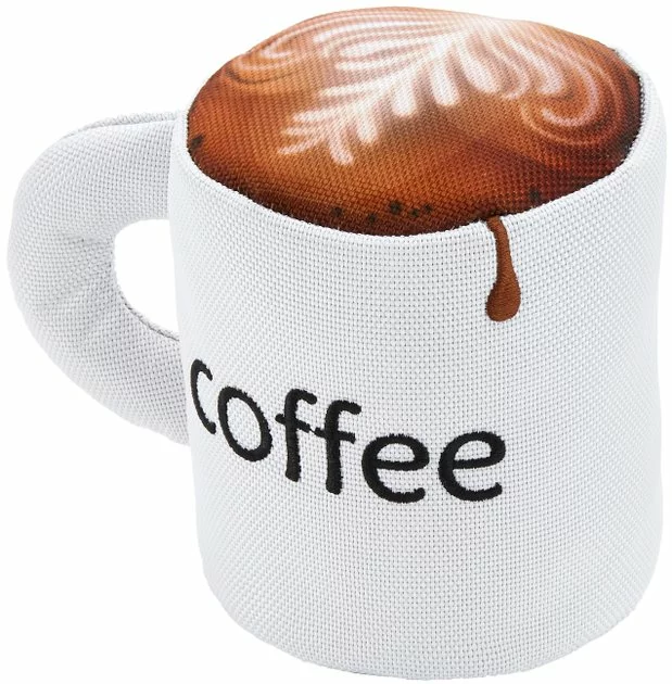 Frisco Ballistic Nylon Plush Squeaking Coffee Mug Dog Toy 6 Frisco Ballistic Nylon Plush Squeaking Coffee Mug Dog Toy - Image 4