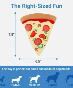 Frisco Plush Pizza Slice Dog Toy 6 Frisco Plush Pizza Slice Dog Toy -The Frisco Store 213818 PT1. SY630 V1597156558