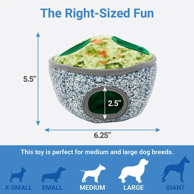 Frisco Hide & Seek Plush Guacamole Dog Toy 4 Frisco Hide & Seek Plush Guacamole Dog Toy - Image 2