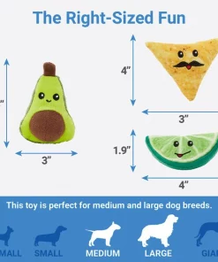 Frisco Hide & Seek Plush Guacamole Dog Toy 8 Frisco Hide & Seek Plush Guacamole Dog Toy -The Frisco Store 213830 PT2. SY630 V1601507157