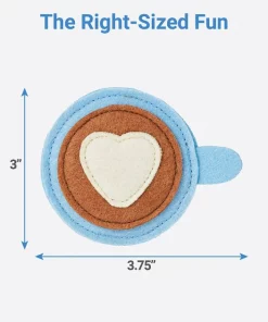 Frisco Heart-Shaped Coffee Cat Toy with Catnip -The Frisco Store 213900 PT1. SY630 V1597156852