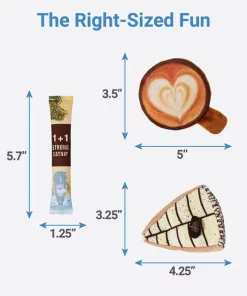 Frisco Latte Gift Box Cat Toy with Catnip, 5-pack -The Frisco Store 213904 PT1. SY630 V1597156856