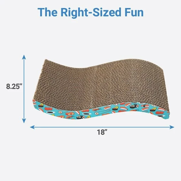 Frisco Sushi Delight Wave Cat Scratcher 4 Frisco Sushi Delight Wave Cat Scratcher - Image 2