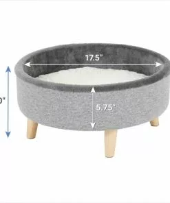 Frisco Modern Round Elevated Cat Bed 7 Frisco Modern Round Elevated Cat Bed -The Frisco Store 214363 PT1. SY630 V1603948077