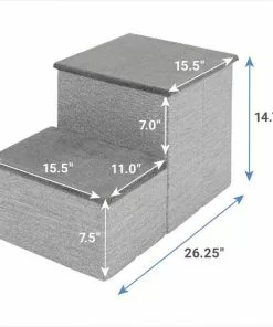 Frisco Collapsible Cat & Dog Stairs & Storage 8 Frisco Collapsible Cat & Dog Stairs & Storage -The Frisco Store 214371 PT1. SY630 V1603932744