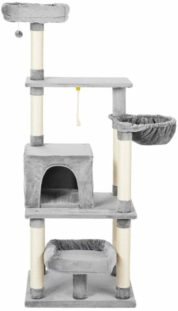Frisco 66-in Cat Tree with Bed, Condo, Lounge Basket & Top Perch 5 Frisco 66-in Cat Tree with Bed, Condo, Lounge Basket & Top Perch - Image 3