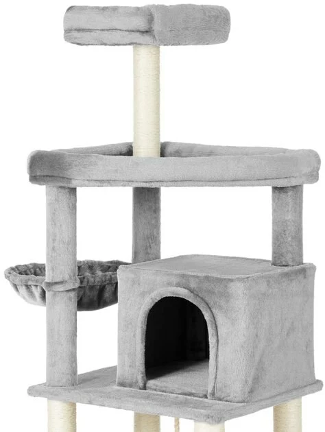 Frisco 73-in Cat Tree with Hammock, Condo, Lounge Basket, Top Perch & Bed 6 Frisco 73-in Cat Tree with Hammock, Condo, Lounge Basket, Top Perch & Bed - Image 4