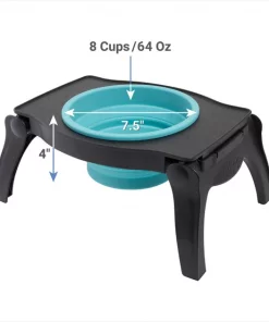 Frisco Elevated Collapsible Travel Bowl, 8 Cups -The Frisco Store 216013 PT1. SY630 V1600374689