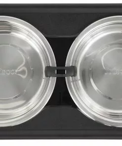 Frisco Stainless Steel Bowls with Adjustable Elevated Holder, 7 Cups 10 Frisco Stainless Steel Bowls with Adjustable Elevated Holder, 7 Cups -The Frisco Store 216015 PT3. SY630 V1591020388