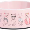 Frisco Pink Cute Cats Melamine Cat Bowl, 1.5 Cup -The Frisco Store 216043 MAIN. SY630 V1591020677