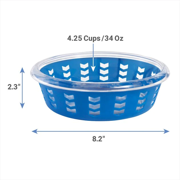 Frisco Chevron Design Glass Bowl with Silicone Sleeve, 4.25 Cups 4 Frisco Chevron Design Glass Bowl with Silicone Sleeve, 4.25 Cups - Image 2