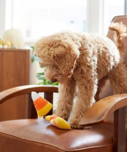 Frisco Halloween Candy Corn Plush Squeaky Dog Toy, 3 count -The Frisco Store 218619 PT6. SY630 V1597599676