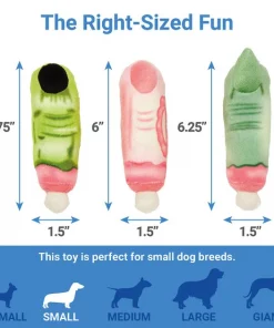 Frisco Halloween Spooky Fingers Plush Squeaky Dog Toy, 3 count -The Frisco Store 218623 PT1. SY630 V1599851161