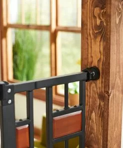 Frisco Wood Accents Extra Tall Auto-close Dog Gate, 41-in -The Frisco Store 221968 PT3. SY630 V1595282171