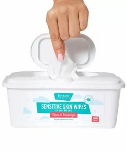 Frisco Sensitive Skin Waterless Grooming Wipes with Aloe and Honeysuckle for Dogs & Cats, 100 count -The Frisco Store 222143 PT3. SY630 V1599640864