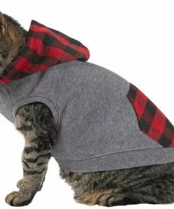 Frisco Plaid Dog & Cat Hoodie -The Frisco Store 223645 PT3. SY630 V1637729235