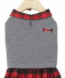 Frisco Plaid Dog & Cat Sweatshirt Dress -The Frisco Store 223663 PT3. SY630 V1599162113
