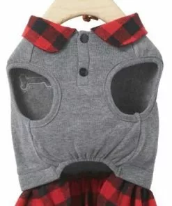 Frisco Plaid Dog & Cat Sweatshirt Dress -The Frisco Store 223663 PT4. SY630 V1599162074