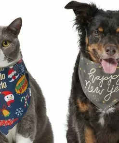 Frisco Holiday & New Years Dog & Cat Bandana, 2 pack 12 Frisco Holiday & New Years Dog & Cat Bandana, 2 pack -The Frisco Store 228983 PT2. SY630 V1637656939