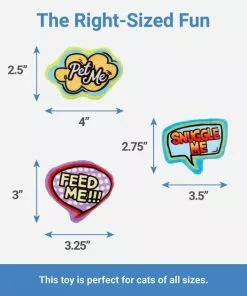 Frisco Retro Plush Comic Book Bubble Cat Toy with Catnip, 3 count 6 Frisco Retro Plush Comic Book Bubble Cat Toy with Catnip, 3 count -The Frisco Store 230272 PT1. SY630 V1602685887