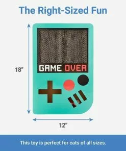 Frisco Retro Game Over Scratcher Cat Toy 6 Frisco Retro Game Over Scratcher Cat Toy -The Frisco Store 230286 PT1. SY630 V1599945373