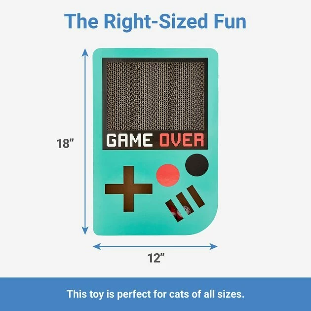 Frisco Retro Game Over Scratcher Cat Toy 4 Frisco Retro Game Over Scratcher Cat Toy - Image 2