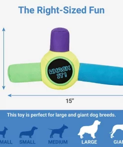 Frisco Retro Whack It! Ballistic Nylon Plush Squeaky Dog Toy -The Frisco Store 230302 PT1. SY630 V1599945378