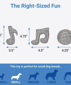 Frisco Retro Plush Squeaky Disco Dog Toy, 3 count -The Frisco Store 230349 PT1. SY630 V1602685871