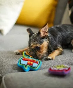 Frisco Retro Plush Squeaky Comic Book Bubble Dog Toy, 3 count -The Frisco Store 230353 PT3. SY630 V1600973826