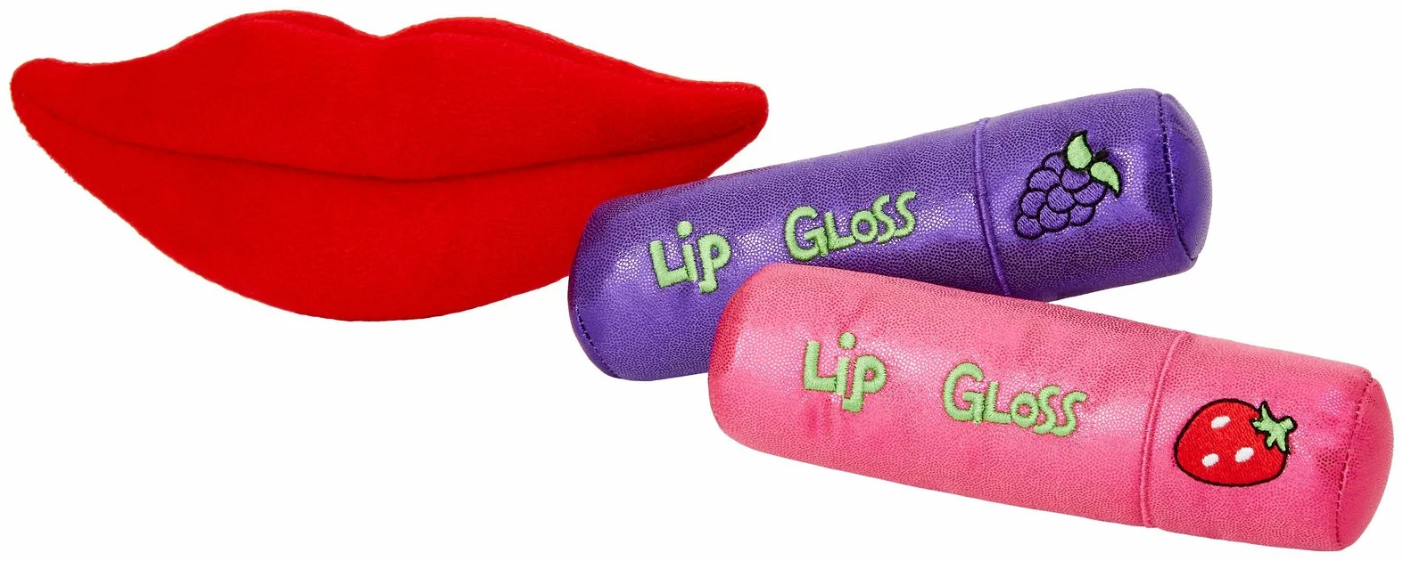 Frisco Retro Lip Gloss Plush Squeaky Dog Toy 3 Frisco Retro Lip Gloss Plush Squeaky Dog Toy