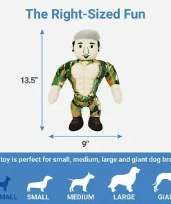 Frisco Retro Camo Hero Muscle Plush Squeaky Dog Toy 6 Frisco Retro Camo Hero Muscle Plush Squeaky Dog Toy -The Frisco Store 230375 PT1. SY630 V1599943559
