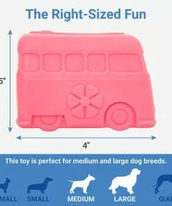 Frisco Retro Funky Van TPE Treat Dispenser Dog Toy 6 Frisco Retro Funky Van TPE Treat Dispenser Dog Toy -The Frisco Store 230383 PT1. SY630 V1599943592