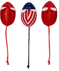 Frisco Americana Plush Mice Cat Toy with Catnip, 5 count 6 Frisco Americana Plush Mice Cat Toy with Catnip, 5 count -The Frisco Store 233575 PT1. SY630 V1599759358