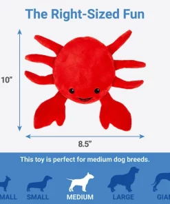 Frisco Crab Dense Foam Squeaky Dog Toy -The Frisco Store 233589 PT1. SY630 V1602685884