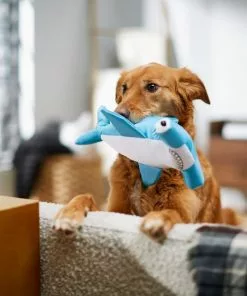 Frisco Ballistic Nylon Plush Squeaky Hammerhead Shark Dog Toy -The Frisco Store 233593 PT3. SY630 V1600973836