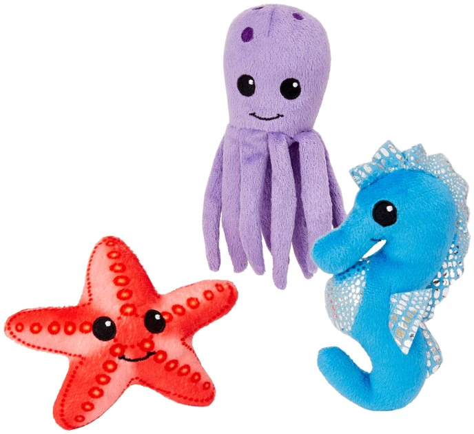 Frisco Hide & Seek Plush Coral Puzzle Dog Toy Refill, 3 count 3 Frisco Hide & Seek Plush Coral Puzzle Dog Toy Refill, 3 count