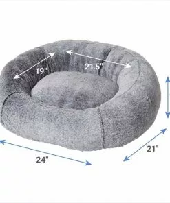 Frisco Plush Camel Back Donut Bolster Cat & Dog Bed -The Frisco Store 235027 PT1. SY630 V1601992676