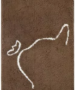 Frisco Microfiber Chenille Cat Silhouette Litter Mat