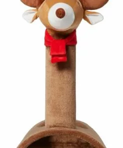 Frisco Holiday 52.3-in Reindeer Cat Scratching Post & Tunnel -The Frisco Store 236569 PT4. SY630 V1601340995