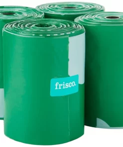Frisco Refill Dog Poop Bags, Unscented, 30 Bag Roll, 120 Count