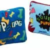 Frisco Zoomies & Chill Candy Plush Squeaky Dog Toy, 2 count